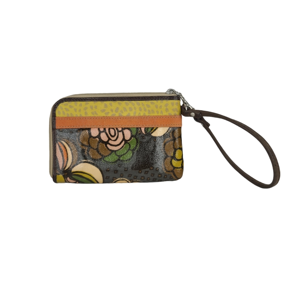 Fossil Keyper Multicolored Coated Canvas Wristlet - image 2